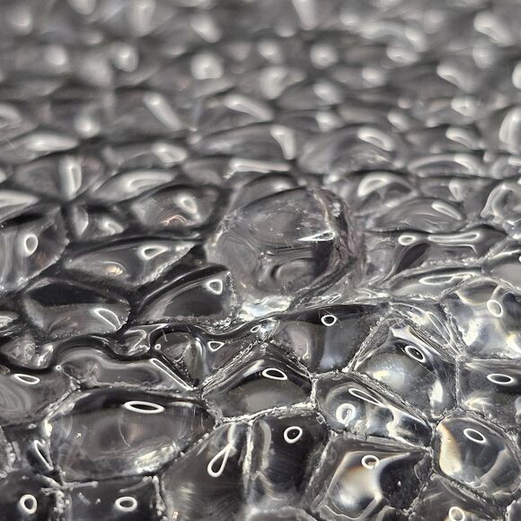 Vetropuro Pebble Glass Ice Chip Bowl 10" Decorative Bowl - Picture 4 of 6